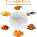 Roasting Rack AirFryers Holder Versatile Square Roasting Grill Air Fryers Holder 5QT/5.7QT/6.8QT. 