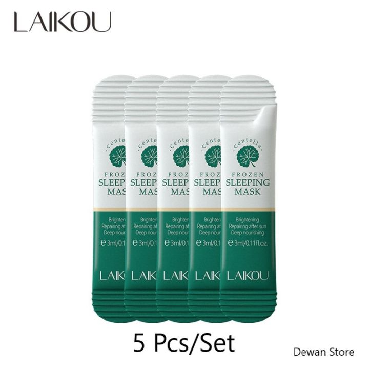 LAIKOU repairing Centella Frozen Sleeping Mask- 3gX5 Pcs