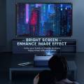 Portable Projector Screen for Home Theater Outdoor HD White Foldable Anti- (60Inch). 
