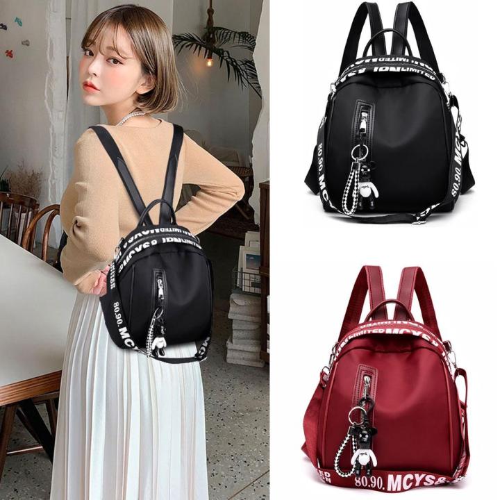 Women%20Backpack%20Purse%20Anti-Theft%20Rucksack%20Waterproof%20Lightweight%20School%20Bag%20-%20Image%203