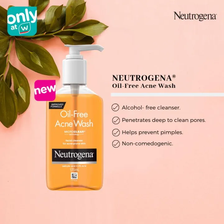 Neutrogena Oil Free Acne Wash with Salicylic Acid 175ML USA - Image 4