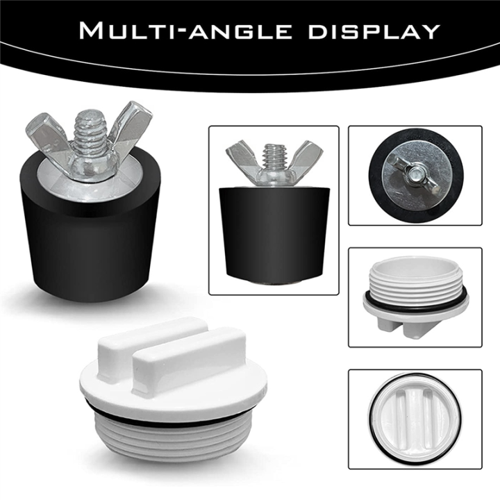 2%20Pcs%201.5Inch%20Pool%20Winterizing%20Plugs%20Rubber%20Expansion%20Plugs%20with%202%20Pcs%201.5Inch%20Threaded%20Pool%20Return%20Winterizing%20Plug%20-%20Image%202