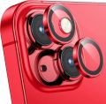 For Apple iPhone 13 Red mini WSKEN Metal Anti Scratch Camera Lens Screen Protector.