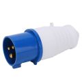 2Pcs Industrial Power Plug 3‑Pin 1‑Phase Explosion‑Proof Waterproof 16A 3 Hole. 
