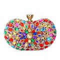 DG PEAFOWL Multi Color Partry Bags Crystal Women Evening Metal Clutches Bag Wedding Party Prom Bridal Handbag Purse. 