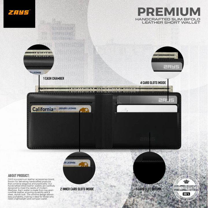 Zays%20Handcrafted%20Premium%20Leather%20Bifold%20Wallet%20%E2%80%93%20Slim,%20Durable%20&%20Stylish%20Short%20Wallet%20for%20Men%20&%20Women%20%E2%80%93%20Top-Grain%20Leather,%20Compact%20&%20Lightweight%20-%20Image%203