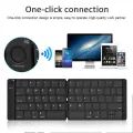 Folding Keyboard, Foldable Bluetooth Keyboard, Portable Wireless Keyboard for IOS, Android, and Windows tablets, Smartphones, iPhone, iPad, Laptops, PC. 