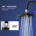 MAYTTO Shower Head Rainfall Shower Head 360 Degree Shower Head Square Rain Super Pressurized Shower Nozzle Shower Head ABS Shower Head.