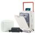 Aluminum 20 Inch Carry-on Luggage, PC Hard Shell Suitcase, Handle Pull Rod Luggage with 360°Double Wheels, Suitcase for Business. 