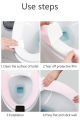 Customizable adhesive toilet seat cover reusable Solid color Sticky Toilet Mat Adsorption type 1 pair.