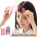 Bangs Curler Lazy Self-adhesive Bangs Roller Heatless Curling Rod Hair Fluffy Curling Clips Hair Styling Tools For Women. 