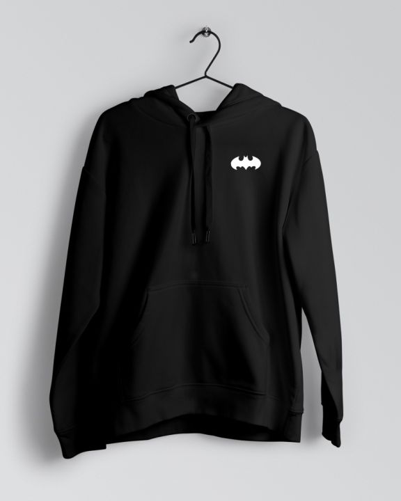 Black Batman Hoodie for Men & Women by Primpy Clothing