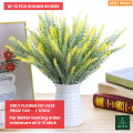 1 stick flocking lavender simulation home decoration  plant artificial flower wedding decoration flower bouquet. 