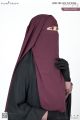 Glam Touch Premium Naomi Double Part Flap Niqab. 