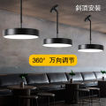 LED Round Chandelier Simple Modern Bedside Live Studio Fill Light Oblique Top Duplex Building Hairdressing Nail Salon Supermarket. 