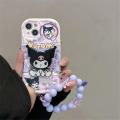 Phone Case For OPPO A36 A78 A76 A96 A58 A57 A98 5G Realme 8 7i 5 5i 6 6s 10 7 Pro NARZO 50 Casing Pearl chain Cute Hello Kitty Cat Cute 3D Kuromi Bracket Cartoon Shockproof Silicone Back Cover Soft Holder.