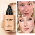 Vnce Lncei Matte Liquid Foundation Cream Smooth Long Wear Oil-Control Face Foundation Full Coverage Concealer Waterproof Contour Makeup. 