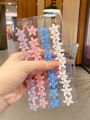 10PCS/Set Hair Clip Braided Hair Small Flower Hair Buttons Hairpin Girl Cute Headdress Girl Mini Hair Claw Hair Accessories.