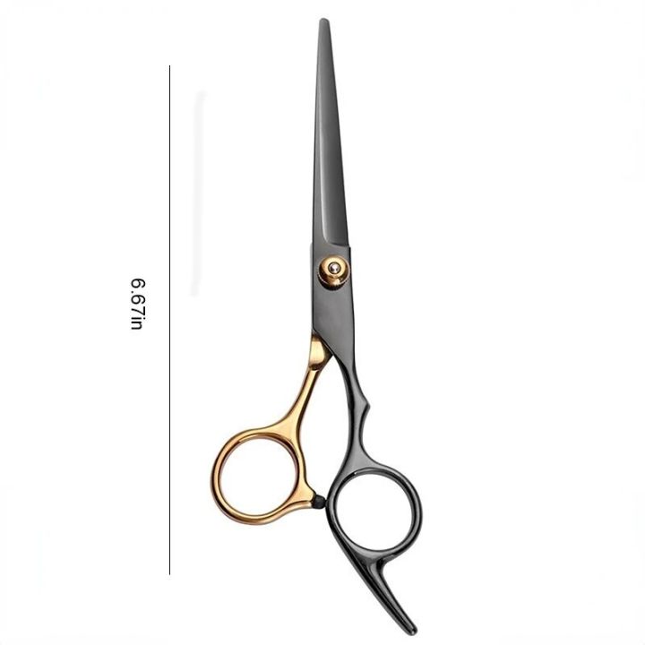 6%20Inches%20Black-gold%20Barber%20Scissors%20Household%20Scissors%20Flat%20Shears%20Fine-toothed%20Shears%20Barber%20Accessories%20-%20Image%204