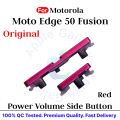 For Motorola Moto Edge 50 Fusion Compatible with External Side Buttons Power On Off + Volume Control Button Outside Side Keys Flex Cable Replacement Repair.