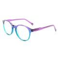 Women Vintage Round Fashion Eyeglass Frame Men Retro Eyeglasses Popular Spectacles Prescription Acetate Glasses Frame Red Purple.
