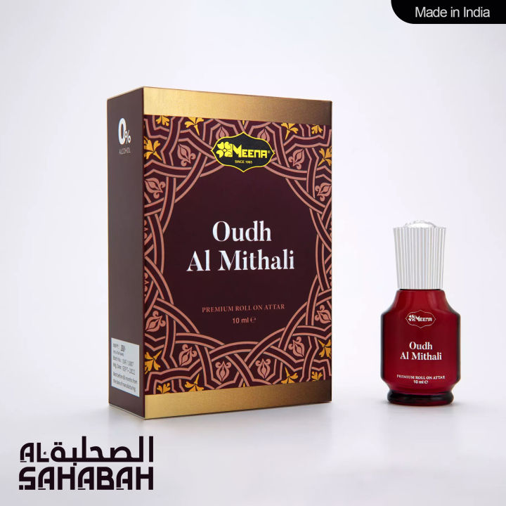MEENA FRAGRANCE OUDH AL MITHALI WOODY MUSKY FLORAL WARM SPICY POWDERY 10 ML ATTAR -MADE IN INDIA