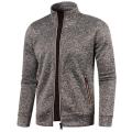 2022 Autumn Winter Men's Zipper Knit Long Sleeves Thin Cashmere Fashion Top Sweater Coat. 