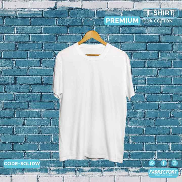 Fabric%20Fort%20Half%20Sleeve%20Solid%20Cotton%20T-shirt%20For%20Men%20and%20Women%20-%20Image%204