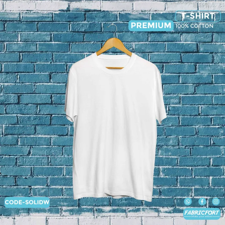 Fabric%20Fort%20Half%20Sleeve%20Solid%20Cotton%20T-shirt%20For%20Men%20and%20Women%20-%20Image%204