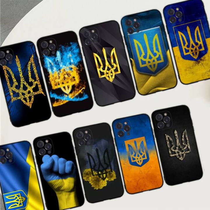 Ukraine Of Flag Phone Case for iPhone 11 12 13 Mini Pro Max 8 7 6 6S Plus X 5 SE 2020 XR XS Funda Case