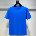 Wholesale New Cotton Short Sleeve T-Shirt Men's Round Neck Solid Color Net Casual T-Shirt Men's and Women's Loose Plus Size T-Shirt Tide. 