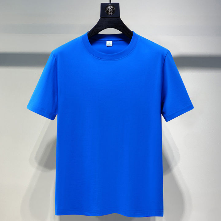 Wholesale%20New%20Cotton%20Short%20Sleeve%20T-Shirt%20Men's%20Round%20Neck%20Solid%20Color%20Net%20Casual%20T-Shirt%20Men's%20and%20Women's%20Loose%20Plus%20Size%20T-Shirt%20Tide%20-%20Image%207