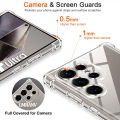 Transparent Phone Case For Samsung S24 Ultra ShockProof Back Cover For Samsung Galaxy S 24 Ultra Soft TPU Case S24 + Plus Funda. 