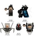 New Mini Skibidi Toilet Figure Anime Block Toys TvMan Plus Titan Cameraman Speakerman Bricks Model Toy For Kid Birthday Gifts.