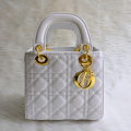 Luxury Dior-Inspired Shoulder Bag – Quilted PU Leather & Golden Accents. 