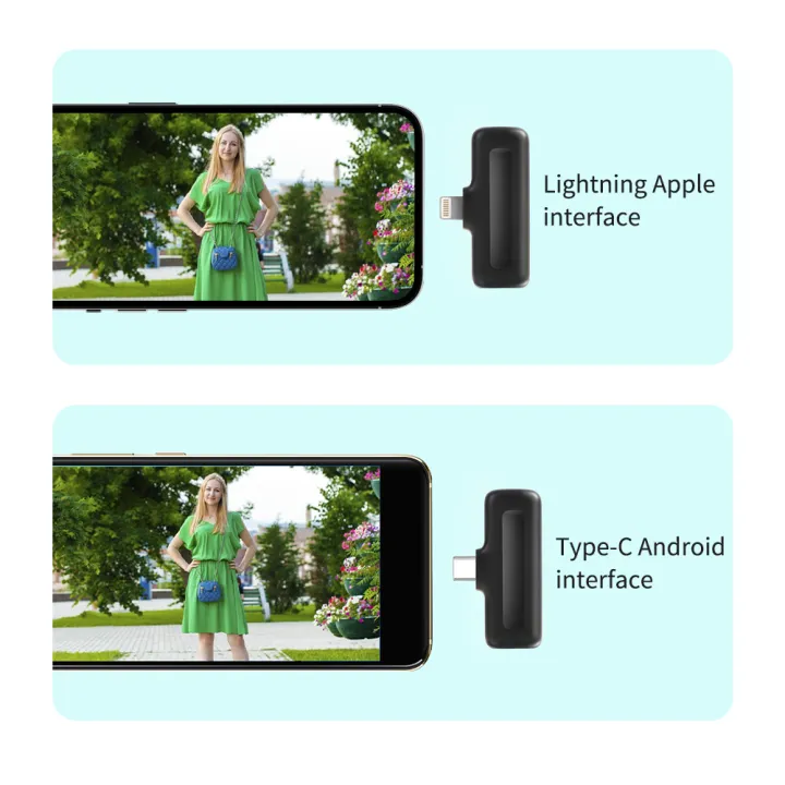 SH%2020M%20Lavalier%20Microphone%20Portable%20Wireless%20Transmitter%20and%20Receiver%20Clip%20Lable%20Audio%20Video%20Mic%20with%20Type-C%20Lightning%20-%20Image%203
