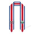 Custom Name Or Logo Costa Rica Flag Scarf Graduation Stole Sash International Study Abroad Class of 2023 Shawl. 