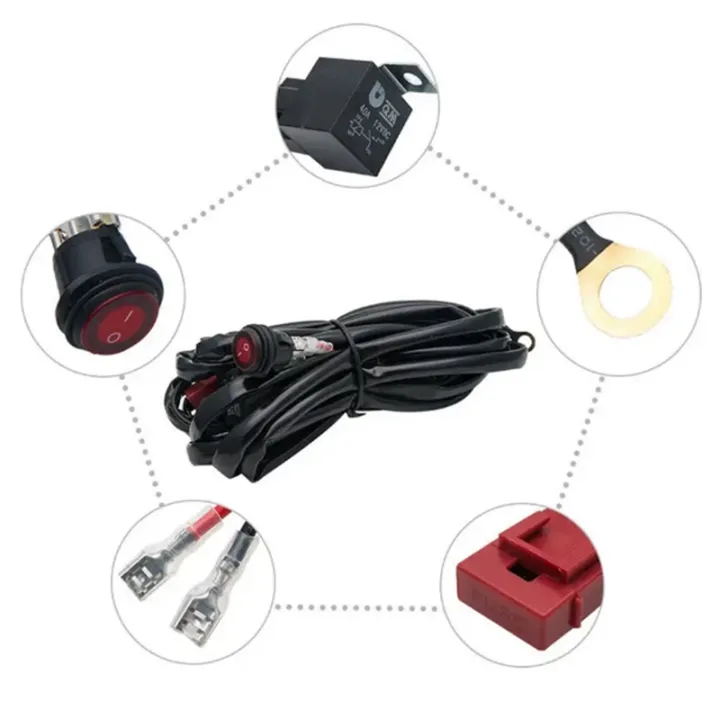 300W%20LED%20Light%20Bar%20Wire%20Harness%2012V%2040A%20Light%20Bar%20Wire%20Harness%20Waterproof%20On/Off%20Switch%20Round%20Switch%20-%20Image%206