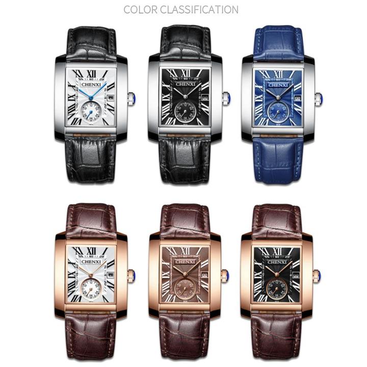 CHENXI%20Vintage%20Classic%20Square%20Brown%20Leather%20Strap%20Wrist%20Watches%20Fashion%20Brand%20Watches%20Men's%20Quartz%20Clock%20-%20Image%206
