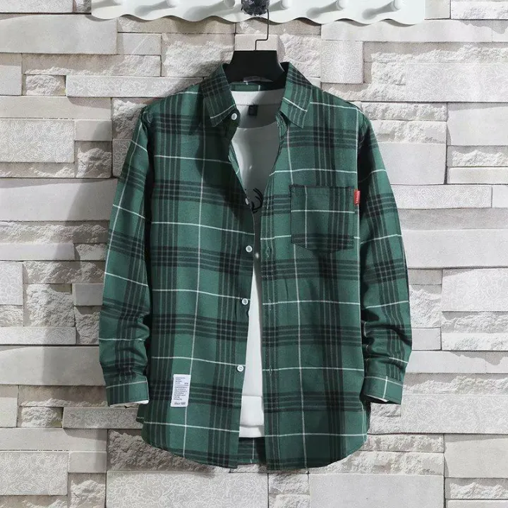 Red%20Plaid%20Shirt%20Men's%20Loose%20Casual%20Shirt%20Korean%20Style%20Trendy%20Handsome%20Workwear%20Shirt%20Coat%20Spring%20-%20Image%207