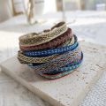 Handwoven Colombia Bracelet Wholesale Cloth Braided Bracelets for Women Men Boho Hippie Uni Jewelry Adjustable Rope Pulseras.