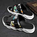 Summer Slippers Men Home Indoor Slides for Men's Shoes Comfort Flat Sole Non-slip Flip-flops Trend Beach Shoes Sport Slippers.