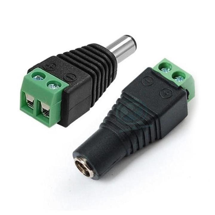 DC Power Balun Connector Adapter Plug Male Female Jack Socket