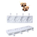 4 Fruit Tray Shape Juice Mould Chocolate Mold Ice Sucker Dessert Cavity Cute Paw. 