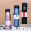 Water Bottles with Portable Lid, BPA Free, Hydro Insulated Thermal Flask for Hot or Cold Drinks 500 ML - Stainless Steel Metal Reusable Water Bottle. 