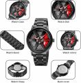 Premium High Quality Skmei Wheel Spinning Watch For Men With Black Color Strap.. 