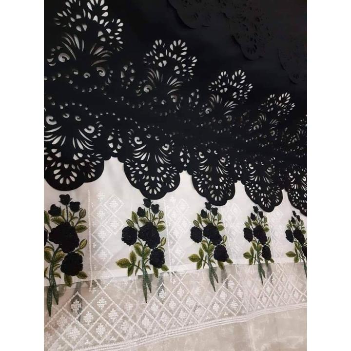 Pakistani Laser Cut Gorgeous Fashionable & Stylish 2 Piece Dresses - Stand Out with the Intricate Laser Cut Design on this Stylish Pakistani Ensemble
