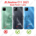 Realme C11 2021 RMX3231 Back Panel/Backshell/ Casing + Camera Lens + Side Buttons With Logo-All Colors Available. 