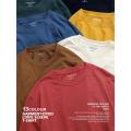 SIMWOOD Spring Long Sleeve T Shirt Men Solid Color 100% Cotton O-neck Tops Plus Size T-shirt SJ120967.