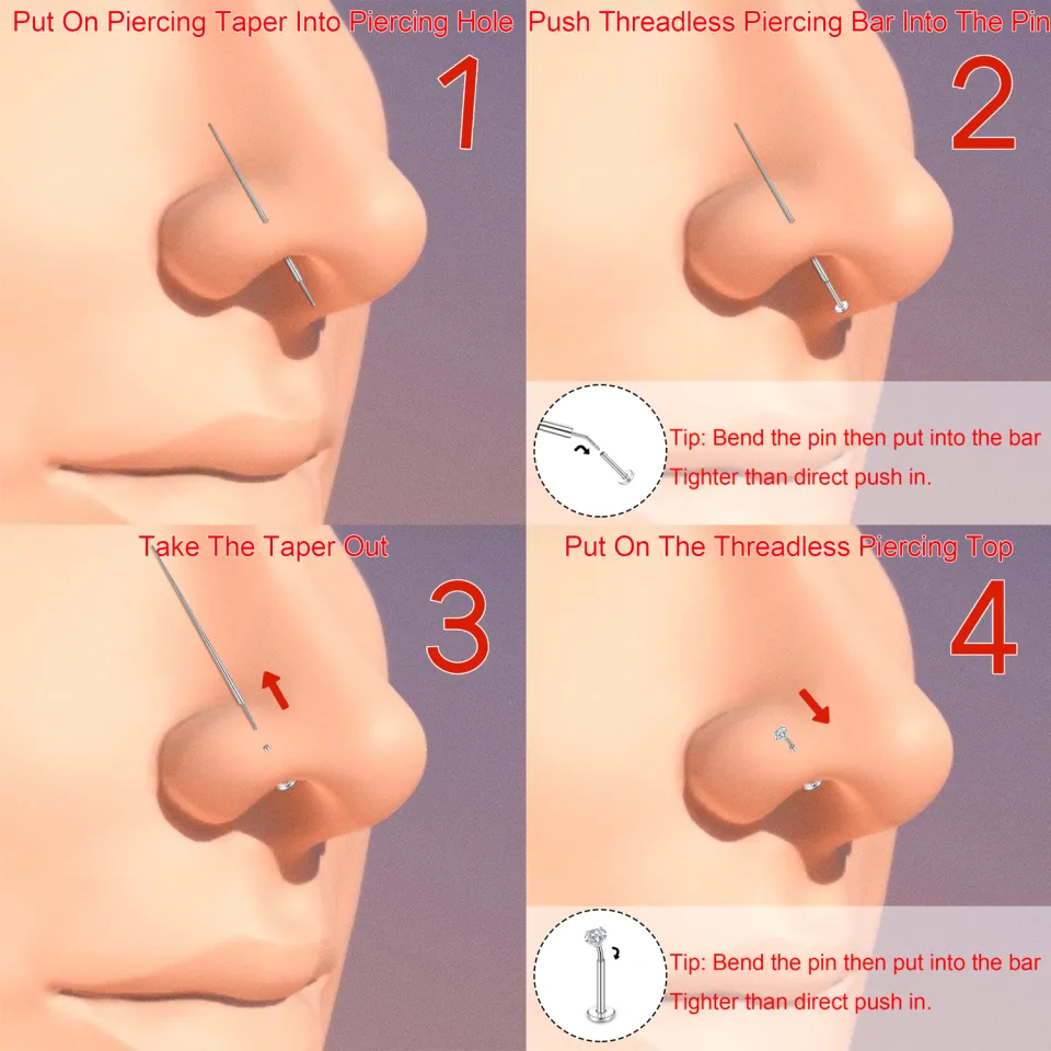 ZS 14/16/18G G23 Titanium Insertion Pin Taper for Threadless